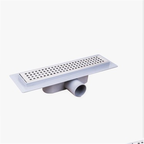 LUXPAR DESENLİ ETEKLİ LİNEER DUŞ SÜZGECİ 50 cm (SABİT YAN - ALT ÇIKIŞ EKO) 160803